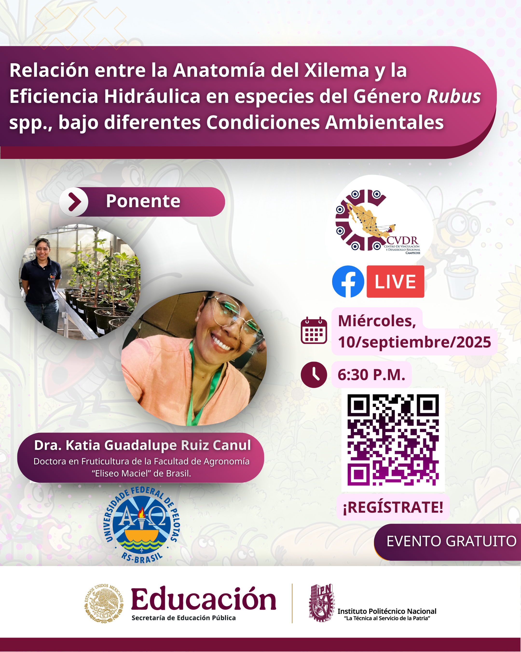 Webinario Dra Katia Guadalupe Ruiz Canul